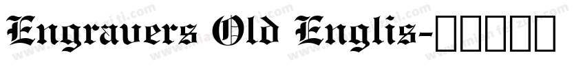 Engravers Old Englis字体转换
